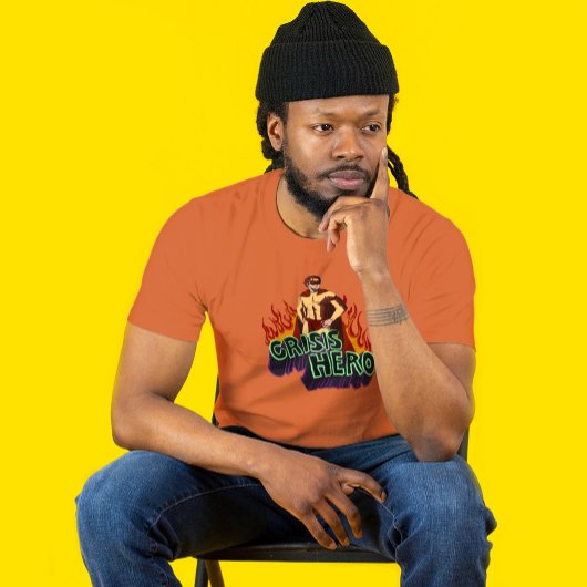 Funny ADHD Crisis Hero Chaos Energy Retro Comic  T T-Shirt