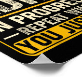 Funny Adhd in Progress wiederholen, was Sie gerade Poster (Ecke)