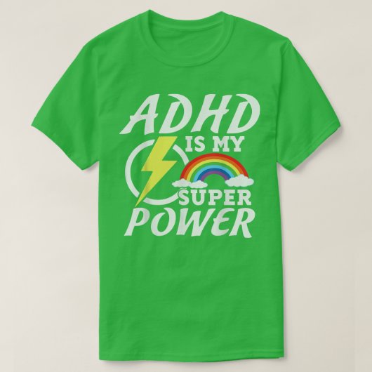 Funny ADHD ist mein Power Leute mit ADHD Tees mit (Design vorne)
