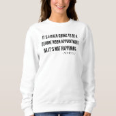 Funny ADHD Quote Simple Black Typography Sweatshirt (Vorderseite)