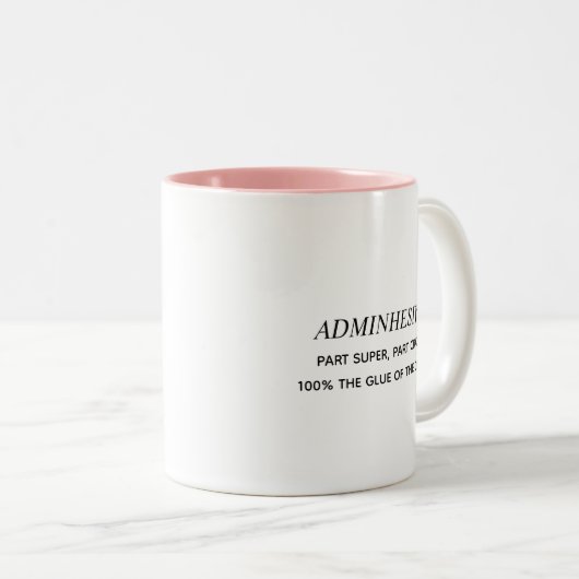 Funny Admin Beruflich Virtual Assistant Office Zweifarbige Tasse (VorderseiteRechts)