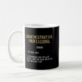 Funny Administrative Beruflich Definition Gift Kaffeetasse (Links)