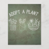 Funny Adopt A Plant Natural Flyer (Hinten)
