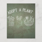 Funny Adopt A Plant Natural Flyer (Vorne)