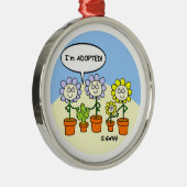 Funny Adoptiert Cartoon Weihnachtsbaum Ornament (Rechts)