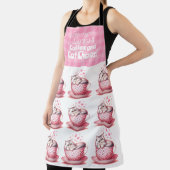 Funny Adorable Cat Coffee All-over Print Schürze (InSitu)