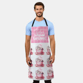 Funny Adorable Cat Coffee All-over Print Schürze (Getragen)