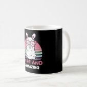 Funny Adorable Llama 49. Geburtstagsgeschenk für F Kaffeetasse (VorderseiteRechts)