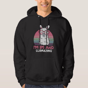 Funny Adorable Llama 85. Geburtstagsgeschenk für F Hoodie