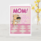 Funny Adorable Mother's Day Karte (Gelbe Blume)