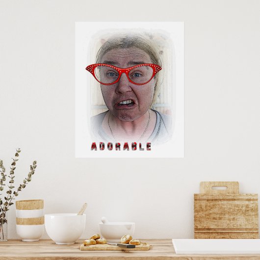 Funny Adorable Poster! Poster (Küche)