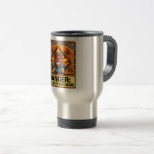 Funny ADR Trucker Thermos Mug | Explosive Temper Reisebecher (VorderseiteRechts)