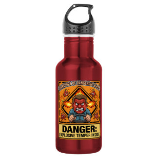 Funny ADR Trucker water bottle | Explosive Temper Edelstahlflasche