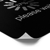 Funny Adult 18th Birthday Fun 67 Loading Meme Girl Poster (Ecke)