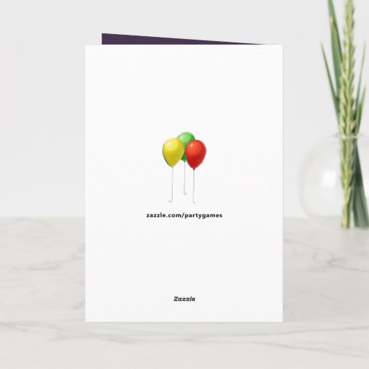 Funny Adult Birthday Card Karte (Rückseite)