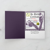 Funny Adult Birthday Card Karte (Innenseite)