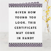 Funny Adult Birthday Karte (Gelbe Blume)