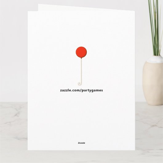 Funny Adult Birthday Karte (Rückseite)