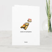 Funny Adult Christmas Feiertagskarte (Rückseite)