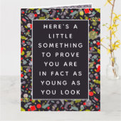 Funny Adult Geburtsurkunde Karte (Gelbe Blume)