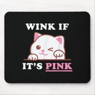 Funny Adult Humor Niedlich Cat Cool Pink Shocker D Mousepad