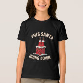 Funny Adult Santa Loves Going Down Christmas Humor Tri-Blend Shirt (Vorderseite)