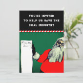 Funny Adult Weihnachtsfeier Einladung (Stehend Vorderseite)