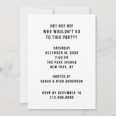 Funny Adult Weihnachtsfeier Einladung (Rückseite)