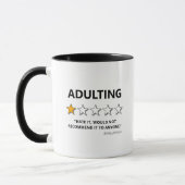 Funny Adult würde nicht empfohlen Tasse (Links)