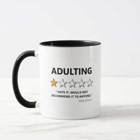 Funny Adult würde nicht empfohlen Tasse (Links)