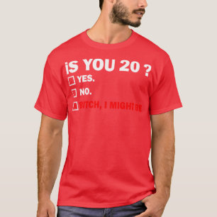 Funny Adult zwanzig 20 Jahre alt Geburtstagsgesche T-Shirt