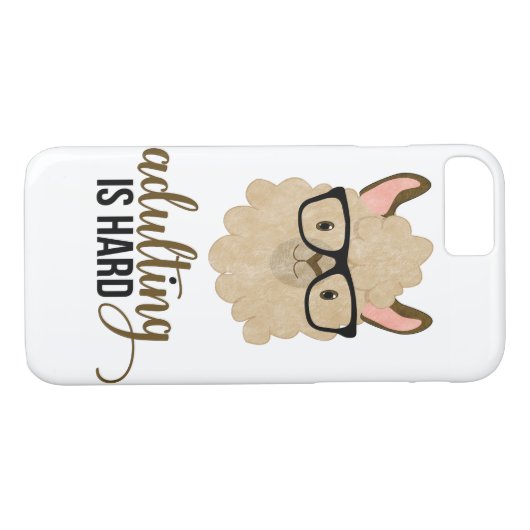 Funny Adulting ist harter Hipster Llama Case-Mate iPhone Hülle (Rückseite (Horizontal))