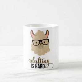Funny Adulting ist harter Hipster Llama Kaffeetasse