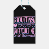 Funny Adulting Schwieriges AF würde nicht empfohle Geschenkanhänger (Vorderseite)