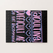 Funny Adulting Schwieriges AF würde nicht empfohle Puzzle (Horizontal)