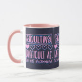 Funny Adulting Schwieriges AF würde nicht empfohle Tasse (Links)