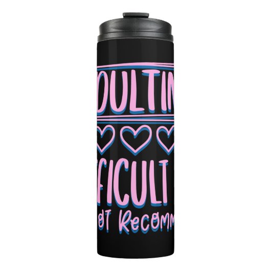 Funny Adulting Schwieriges AF würde nicht empfohle Thermosbecher (Vorderseite)