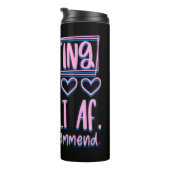 Funny Adulting Schwieriges AF würde nicht empfohle Thermosbecher (Nach rechts gedreht)