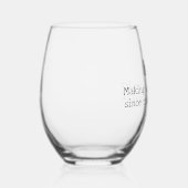 Funny Adulting Zitat Weinglas Ohne Stiel (Rechts)