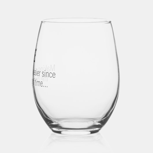 Funny Adulting Zitat Weinglas Ohne Stiel (Links)