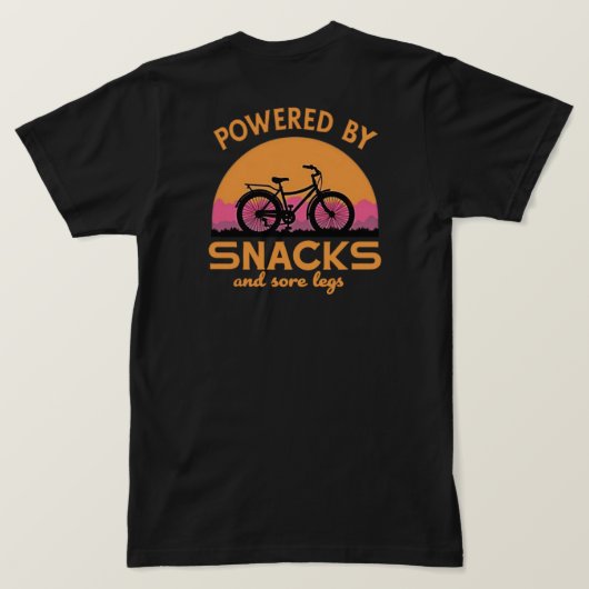 Funny Adventure Cycling Zitat für Riders Lover T-Shirt (Design Rückseite)