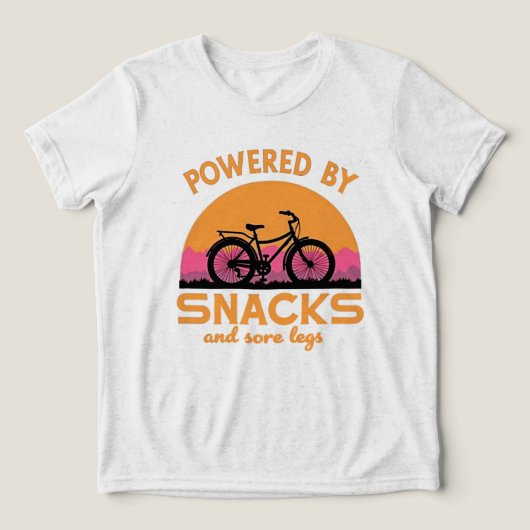 Funny Adventure Cycling Zitat für Riders Lover Tri-Blend Shirt (Design Vorderseite)