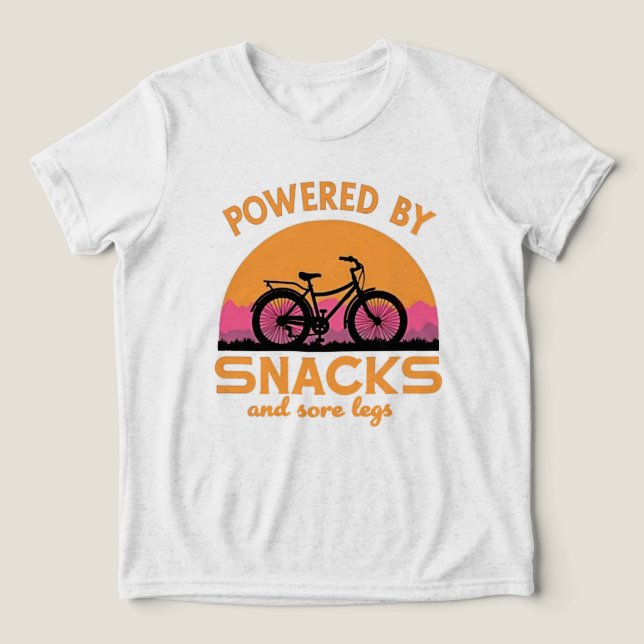 Funny Adventure Cycling Zitat für Riders Lover Tri-Blend Shirt (Design Vorderseite)