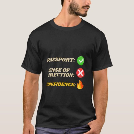 Funny Adventure Travel T-Shirt (Vorderseite)