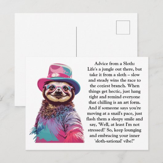 Funny Advisor aus der Luft Postkarte (Vorne/Hinten)