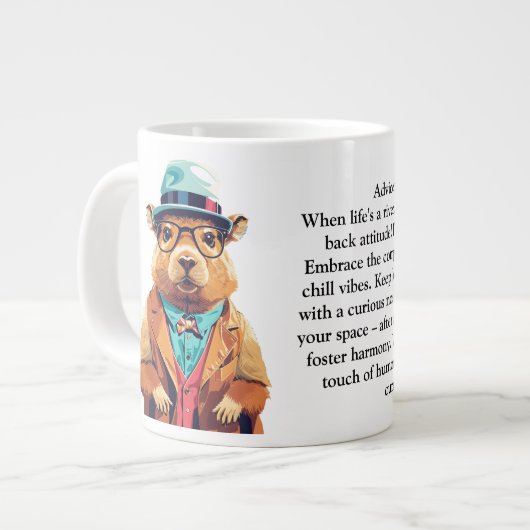 Funny Advisor from a Capybara Jumbo-Tasse (Vorderseite Links)