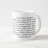 Funny Advisor from a Capybara Jumbo-Tasse (Vorderseite Rechts)