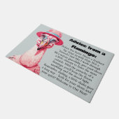 Funny Advisor from a Flamingo Fußmatte (Schrägansicht)