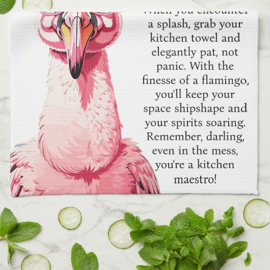 Funny Advisor from a Flamingo Geschirrtuch (Gefaltet)