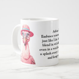 Funny Advisor from a Flamingo Jumbo-Tasse